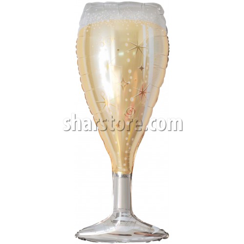 Шар фигура «Бокал шампанского» 99 см.