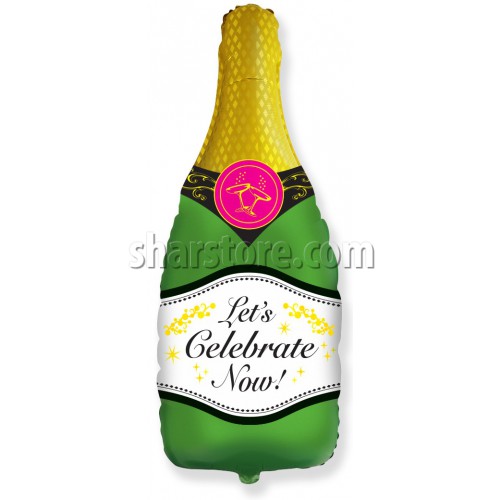 Шар фигура «Бутылка шампанского» 84 см.
