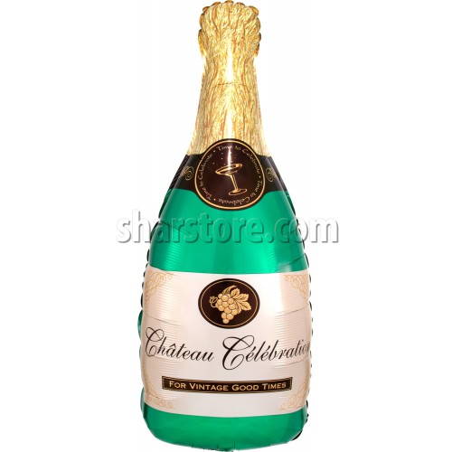 Шар фигура «Бутылка шампанского» 99 см.