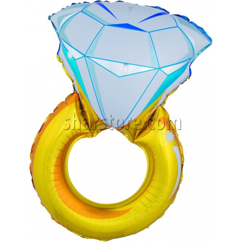 Шар фигура «Кольцо с бриллиантом» 69 см.