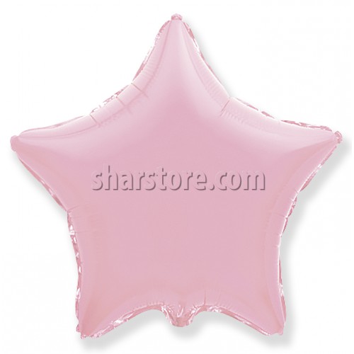 Шар звезда розовый 46 см.